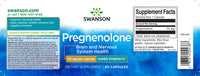 Miniatura de Swanson Pregnenolone - 50 mg 60 capsules é uma pró-hormona que apoia a função cerebral.