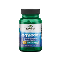Miniatura de Swanson Pregnenolone - 50 mg 60 capsules é uma pró-hormona e um precursor hormonal que apoia a função cerebral.
