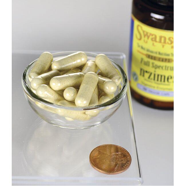 Swanson N-Zimes - 90 cápsulas vegetais que melhoram a digestão e a absorção dos nutrientes.