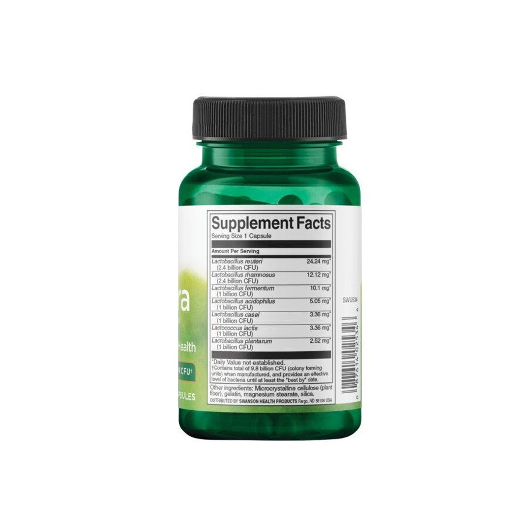Um frasco de FemFlora Probiotic for Women - 60 capsules da Swanson num fundo branco.