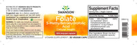 Miniatura de Swanson Folato 5-MTHF - 800 mcg 30 cápsulas - ácido hialurónico.