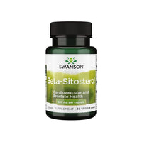 Miniatura de um frasco de suplemento alimentar Swanson Beta-Sitosterol - 320 mg 30 cápsulas vegetais.