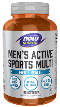 Miniatura de Now Foods men's active sports multi 180 softgels.