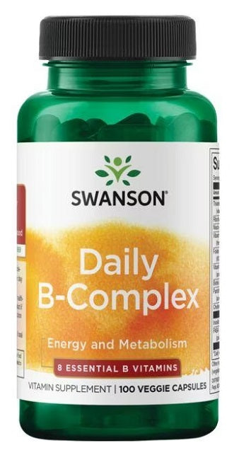 Um frasco de Swanson B-Complex Daily 100 vcaps.