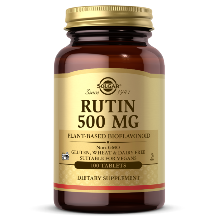 Rutina 500 mg 100 Comprimidos é um suplemento alimentar formulado com o ingrediente ativo rutina, conhecido pelos seus efeitos benéficos nos vasos sanguíneos. Estes comprimidos, fabricados pela Solgar, proporcionam uma forma conveniente....