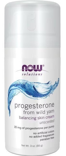 Now Progesterone from Wild Yam Balancing Skin Cream 85 g by Now Foods.