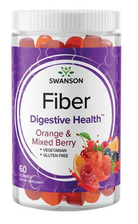Miniatura de Swanson Fiber 5000 mg 60 gomas Orange & Mixed Berry.
